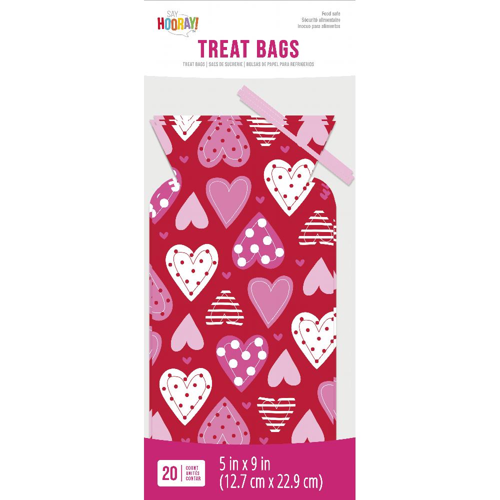 240ct Bulk Hearts Cello Bags w/ Twist Ties