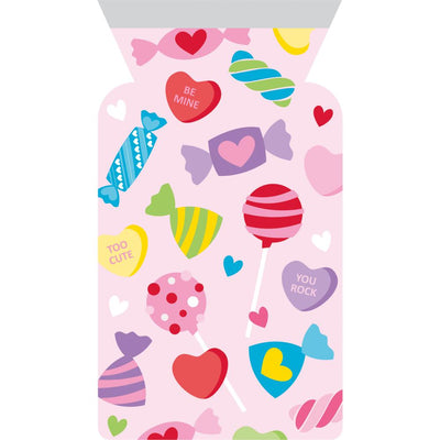 Bulk 144 pc Valentine Treats Cellophane Bags with Zipper Closure - Valentine's Day Party Supplies by Creative Converting