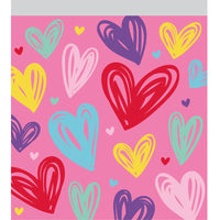 120 pc Bulk Multicolor Valentines Sandwich Bags w/ Zipper, - Valentine's Day Party Supplies by Creative Converting
