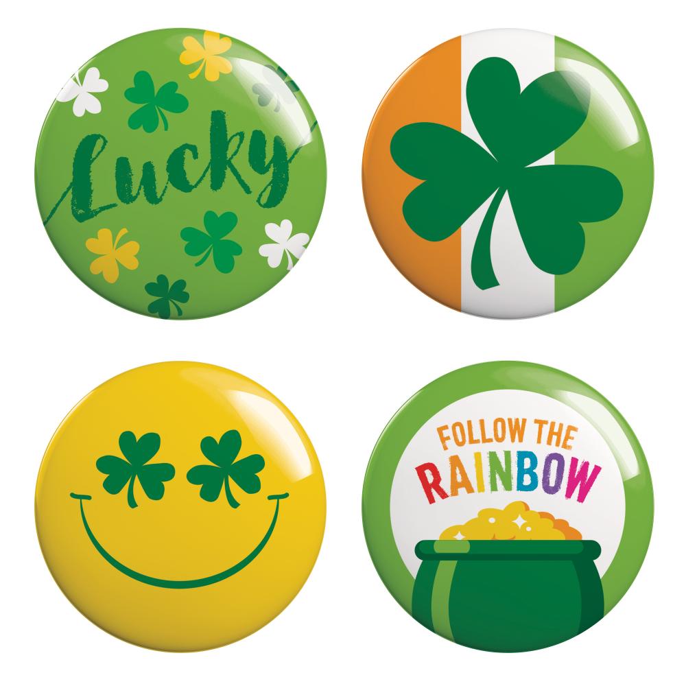 48 pc Bulk St Patricks Day Wearable Buttons - St. Patricks Day Party Supplies by Creative Converting