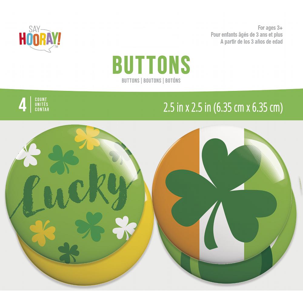 48ct Bulk St Patricks Day Wearable Buttons