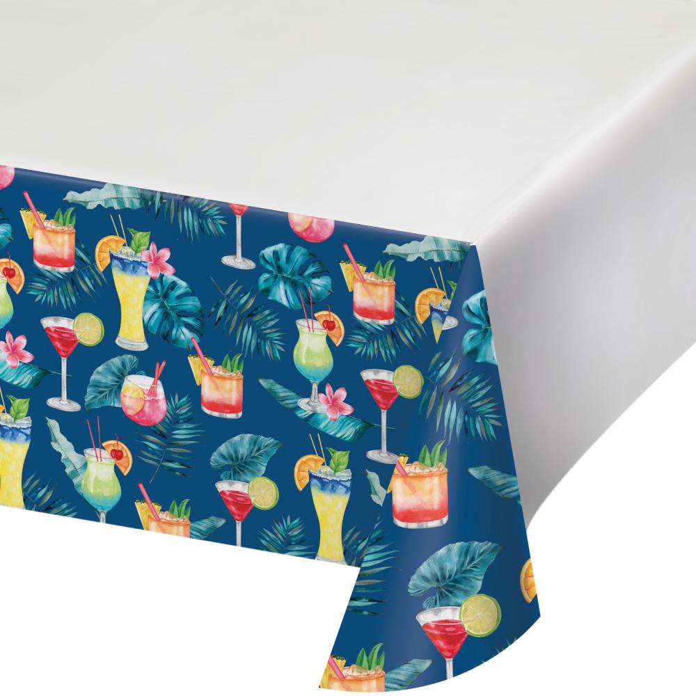 12 pc Summer Breeze Party Table Cover with Border Print, 54"x102" - Party Themes by Creative Converting