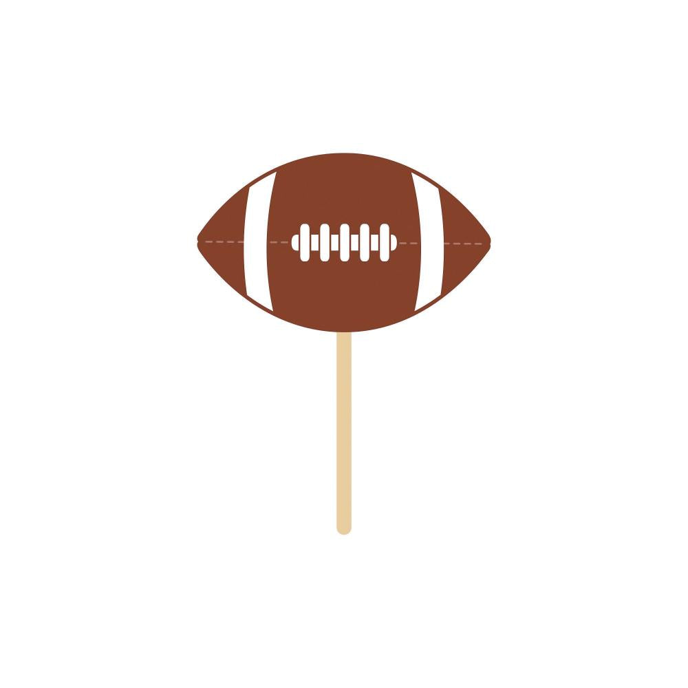 Tailgate Decor Wooden Pick Football (Case of 600) - Sports Party Supplies by Creative Converting