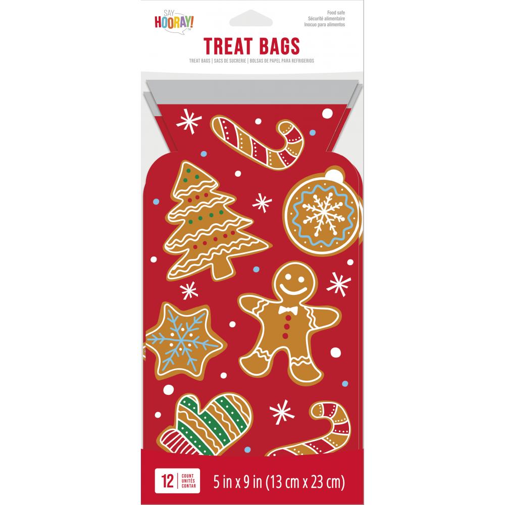 Gingerbread Cello Bag with Zipper (Case of 144) by Creative Converting