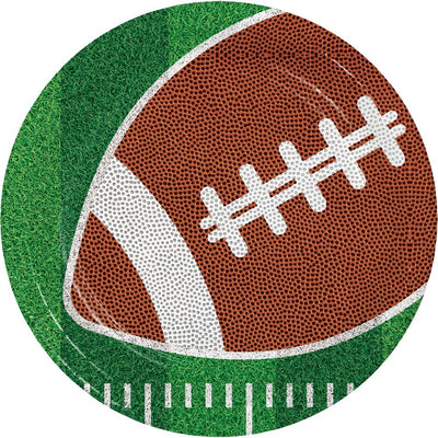 Tailgate Time Paper Dessert Plate (Case of 96) - Sports Party Supplies by Creative Converting