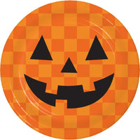 Retro Halloween Paper Dessert Plate (Case of 96) - Halloween Party Supplies by Creative Converting