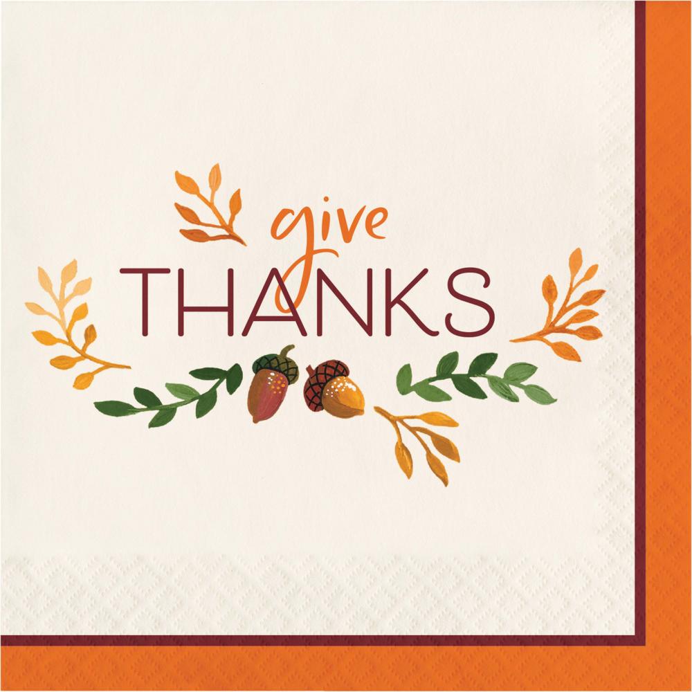 Fall Festivities Paper Luncheon Napkin (Case of 192) - Thanksgiving Party Supplies by Creative Converting