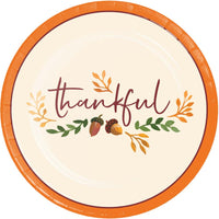 Fall Festivities Paper Dessert Plate (Case of 96) - Thanksgiving Party Supplies by Creative Converting