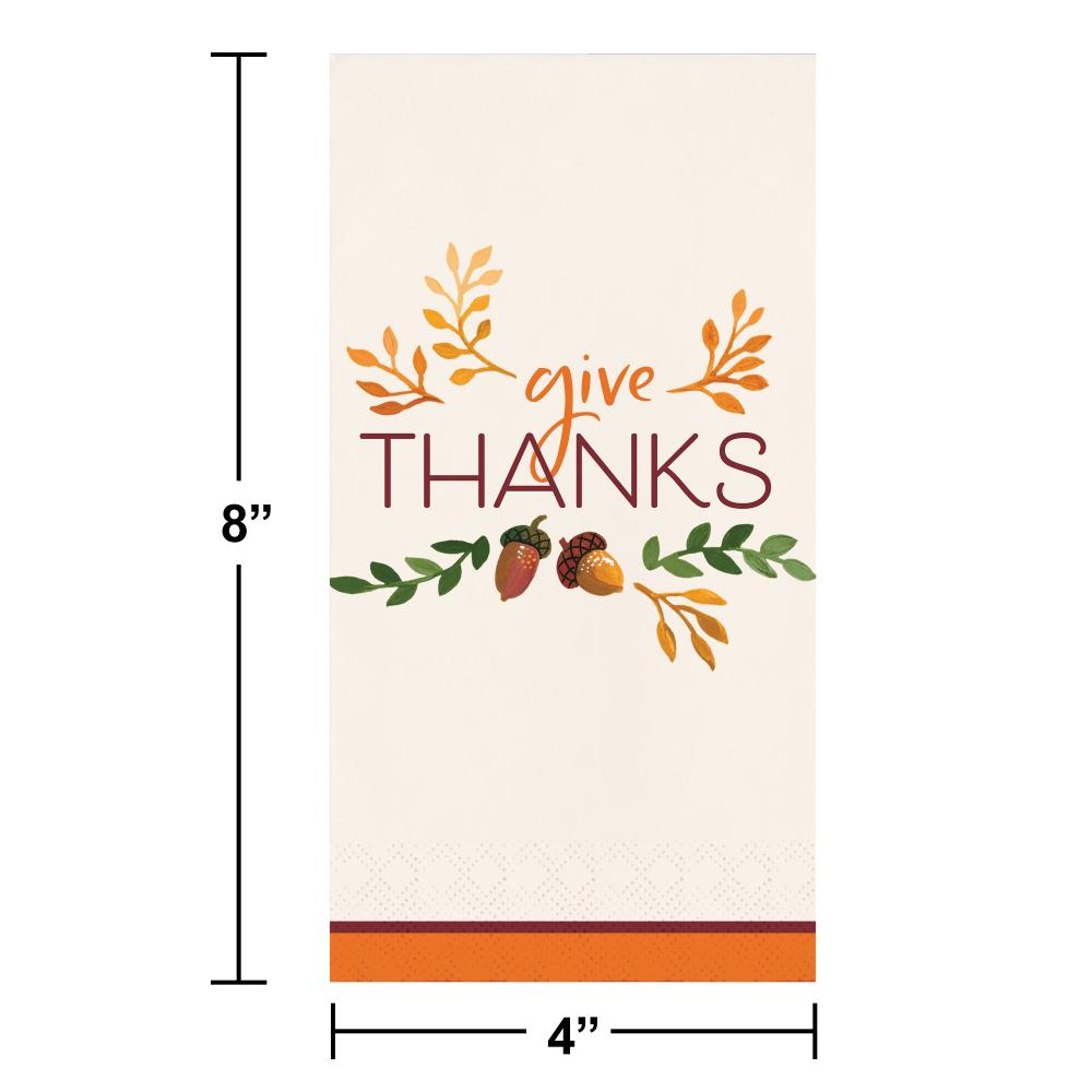 Fall Festivities Paper Guest Towel (Case of 192) by Creative Converting