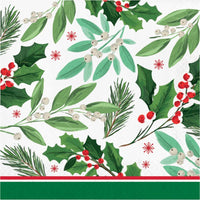 Holly Jolly Christmas Paper Luncheon Napkin (Case of 192) by Creative Converting