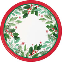 Holly Jolly Christmas Paper Dinner Plate (Case of 96) by Creative Converting