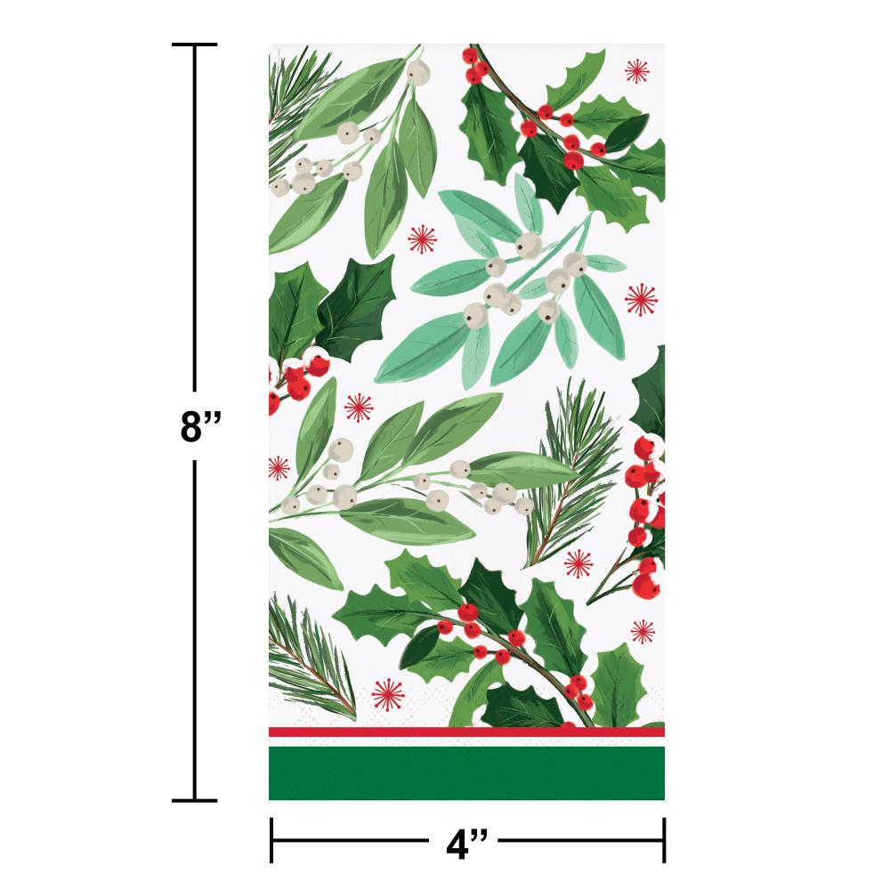 Holly Jolly Christmas Paper Guest Towel (Case of 192) by Creative Converting