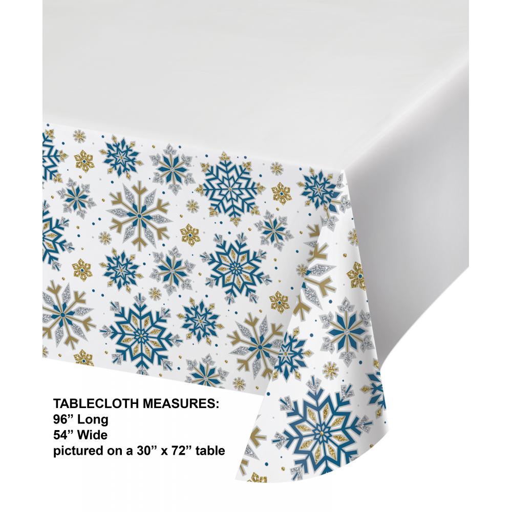 Whimsical Winter Paper Tablecover, Border Print (Case of 12) by Creative Converting