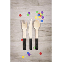 Black Velvet Wooden Cutlery, Assorted (Case of 288) by Creative Converting