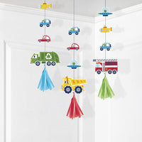 Transportation Time City Life Hanging Cutouts with Tassels (Case of 36) by Creative Converting