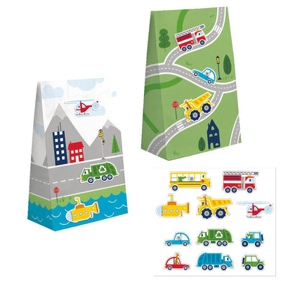 Transportation Time City Life Favor Bags (Case of 96) - Birthday Party Supplies by Creative Converting