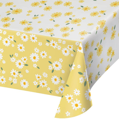 Sweet Daisy Tablecover, Paper 54"x96" (Case of 6) - Baby Shower Party Supplies by Creative Converting