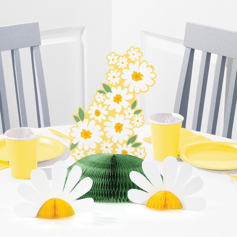 Sweet Daisy Honeycomb Centerpiece (Case of 6) by Creative Converting