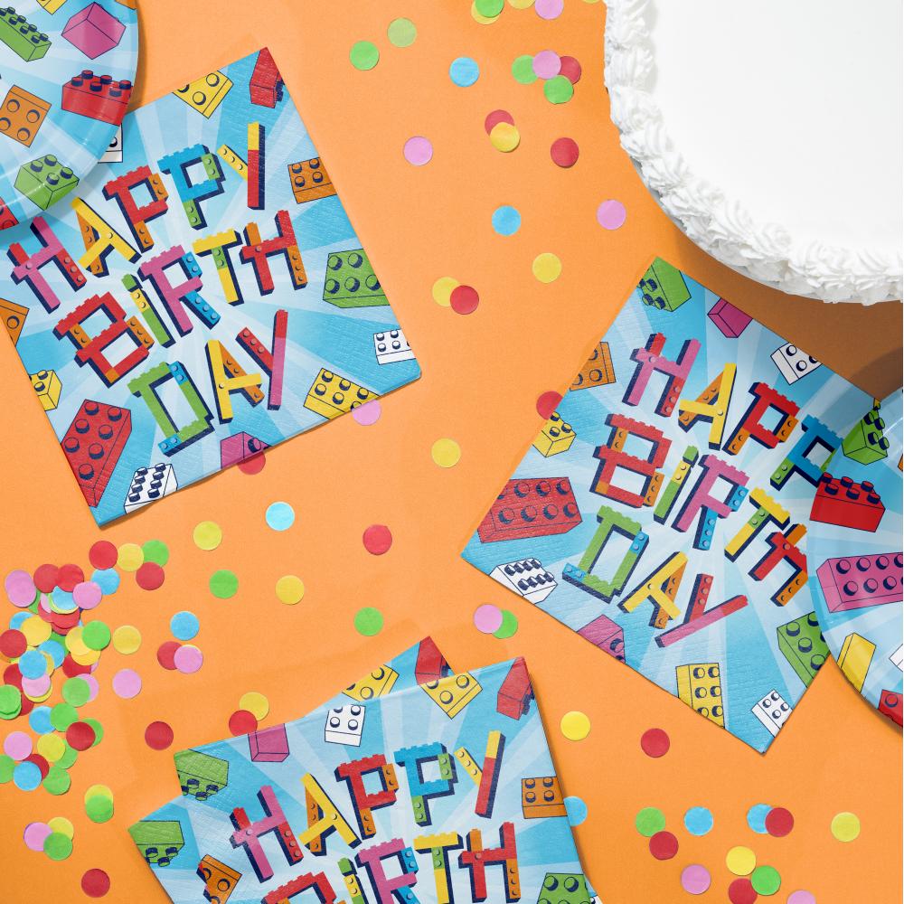 Block Bash Toy Blocks Napkins (Case of 192) by Creative Converting