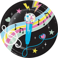 Birthday Beats Disco Party Paper Dinner Plates (Case of 96) - Birthday Party Supplies by Creative Converting
