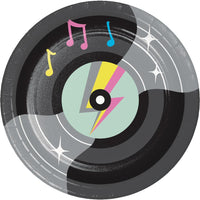 Birthday Beats Disco Party Vinyl Record Paper Dessert Plates (Case of 96) - Birthday Party Supplies by Creative Converting