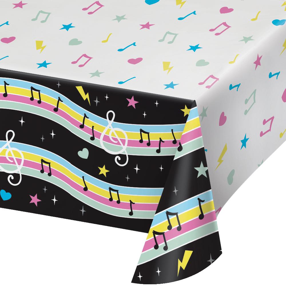 Birthday Beats Disco Party Paper Tablecloths (Case of 6) - Birthday Party Supplies by Creative Converting