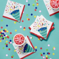 Hats Off Birthday Paper Beverage Napkin (Case of 192) by Creative Converting