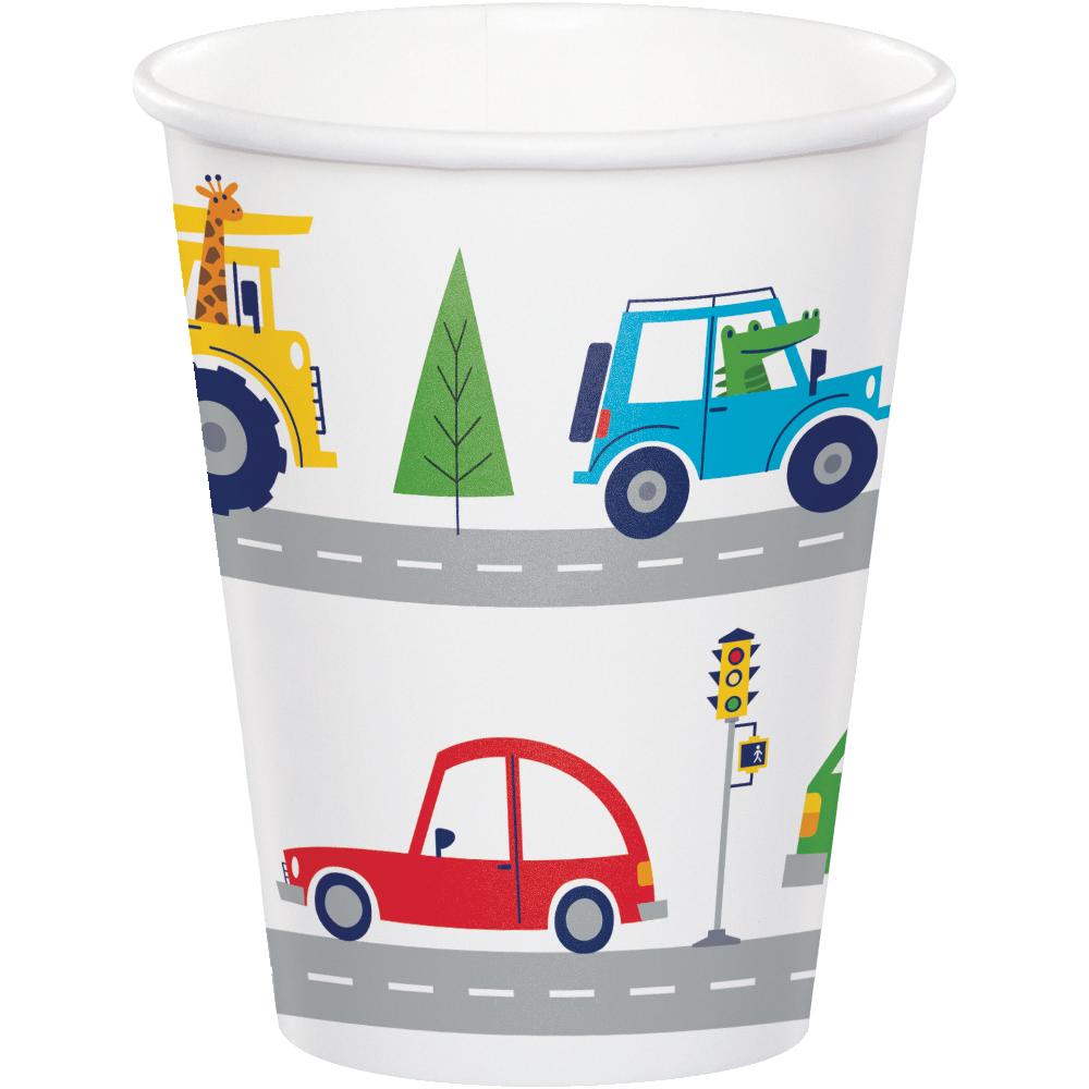 Transportation Time City Life 9 Oz Cups (Case of 96) - Birthday Party Supplies by Creative Converting