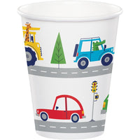Transportation Time City Life 9 Oz Cups (Case of 96) - Birthday Party Supplies by Creative Converting