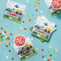 Transportation Time City Life Paper Beverage Napkins (Case of 192) by Creative Converting