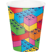 Block Bash Toy Blocks 9 Oz Cups (Case of 96) - Birthday Party Supplies by Creative Converting
