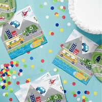 Transportation Time City Life Paper Napkins (Case of 192) by Creative Converting