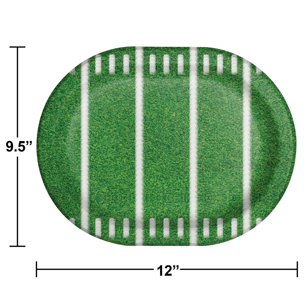 Game Time Paper Oval Platter (Case of 96) by Creative Converting