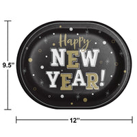 New Year's Eve Oval Platter (Case of 96) by Creative Converting