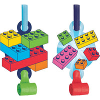 Block Bash Toy Blocks Party Blower Horns (Case of 48) - Birthday Party Supplies by Creative Converting