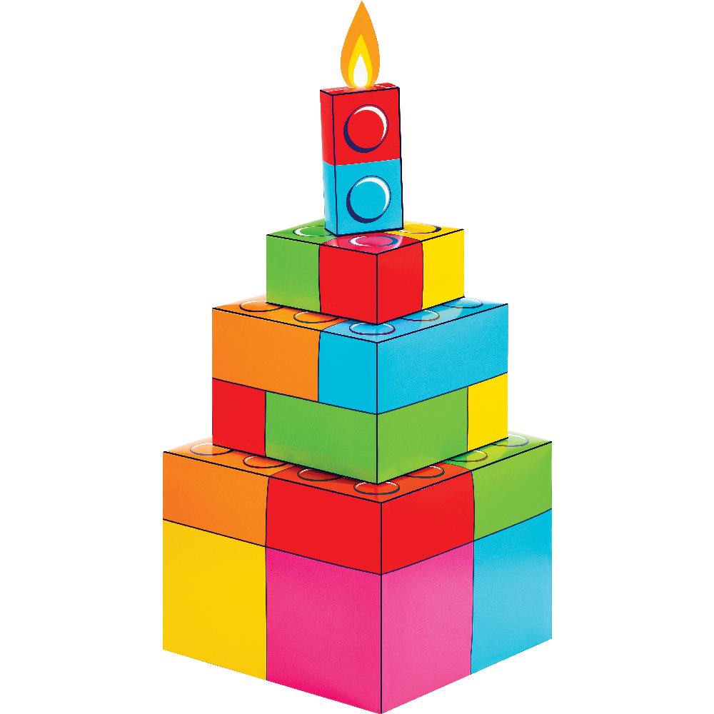Block Bash Toy Blocks Centerpieces (Case of 6) - Birthday Party Supplies by Creative Converting