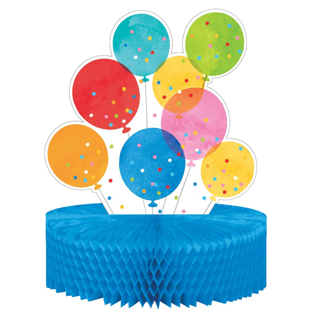 6/Case Honeycomb Centerpiece - Confetti Balloons - Birthday Party Supplies by Creative Converting