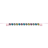 Birthday Beats Happy Birthday Ribbon Banner (Case of 12) - Birthday Party Supplies by Creative Converting