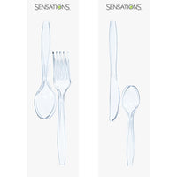 Assorted Plastic Cutlery, Clear (Case of 576) by Creative Converting