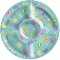 6/Case Plastic Compartment Tray - Easter - Easter Party Supplies by Creative Converting