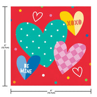 Beverage Napkin - Vivacious Valentine Party Decoration