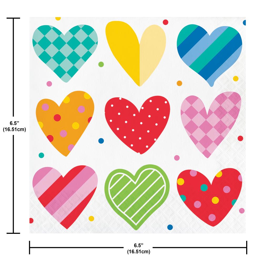 Luncheon Napkin - Vivacious Valentine Party Decoration