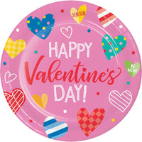 96/Case Luncheon Plate - Vivacious Valentine - Valentine's Day Party Supplies by Creative Converting