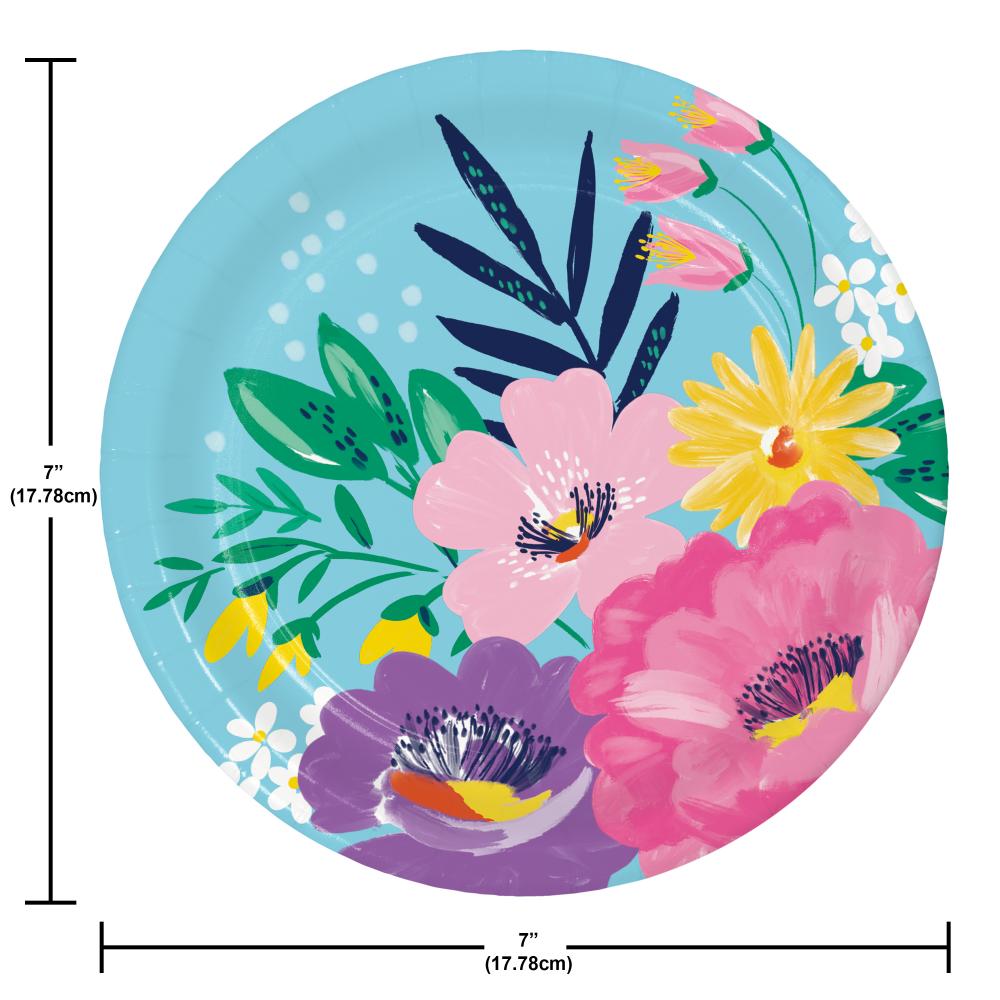 Luncheon Plate - Fresh Florals Party Decoration