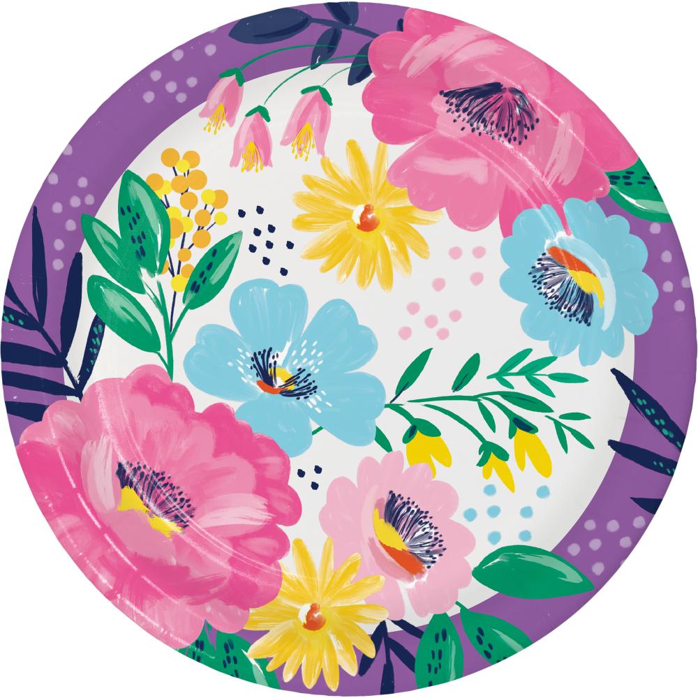 96/Case Dinner Plate - Fresh Florals - Party Themes by Creative Converting