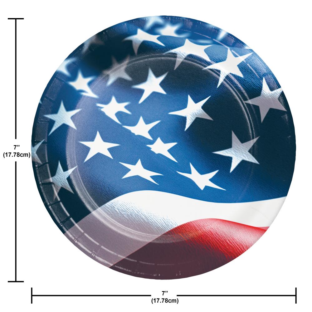 Luncheon Plate - Freedom Flag Party Decoration