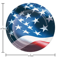 Luncheon Plate - Freedom Flag Party Decoration