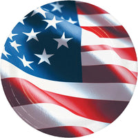 96/Case Dinner Plate - Freedom Flag - Patriotic and 4th of July Party Supplies by Creative Converting