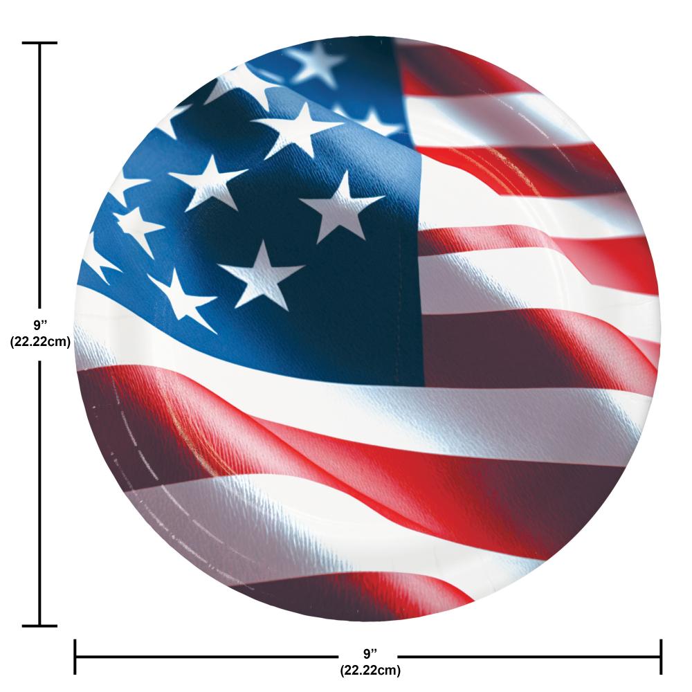 Dinner Plate - Freedom Flag Party Decoration