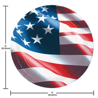 Dinner Plate - Freedom Flag Party Decoration